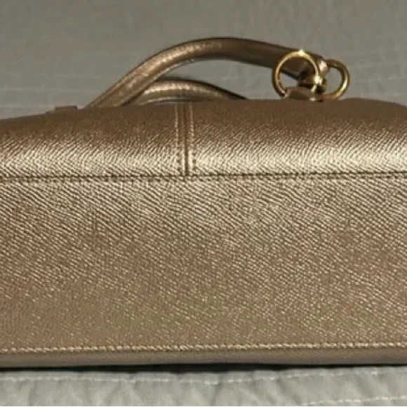 Coach Metallic Gold Satchel - Picture 8 of 9